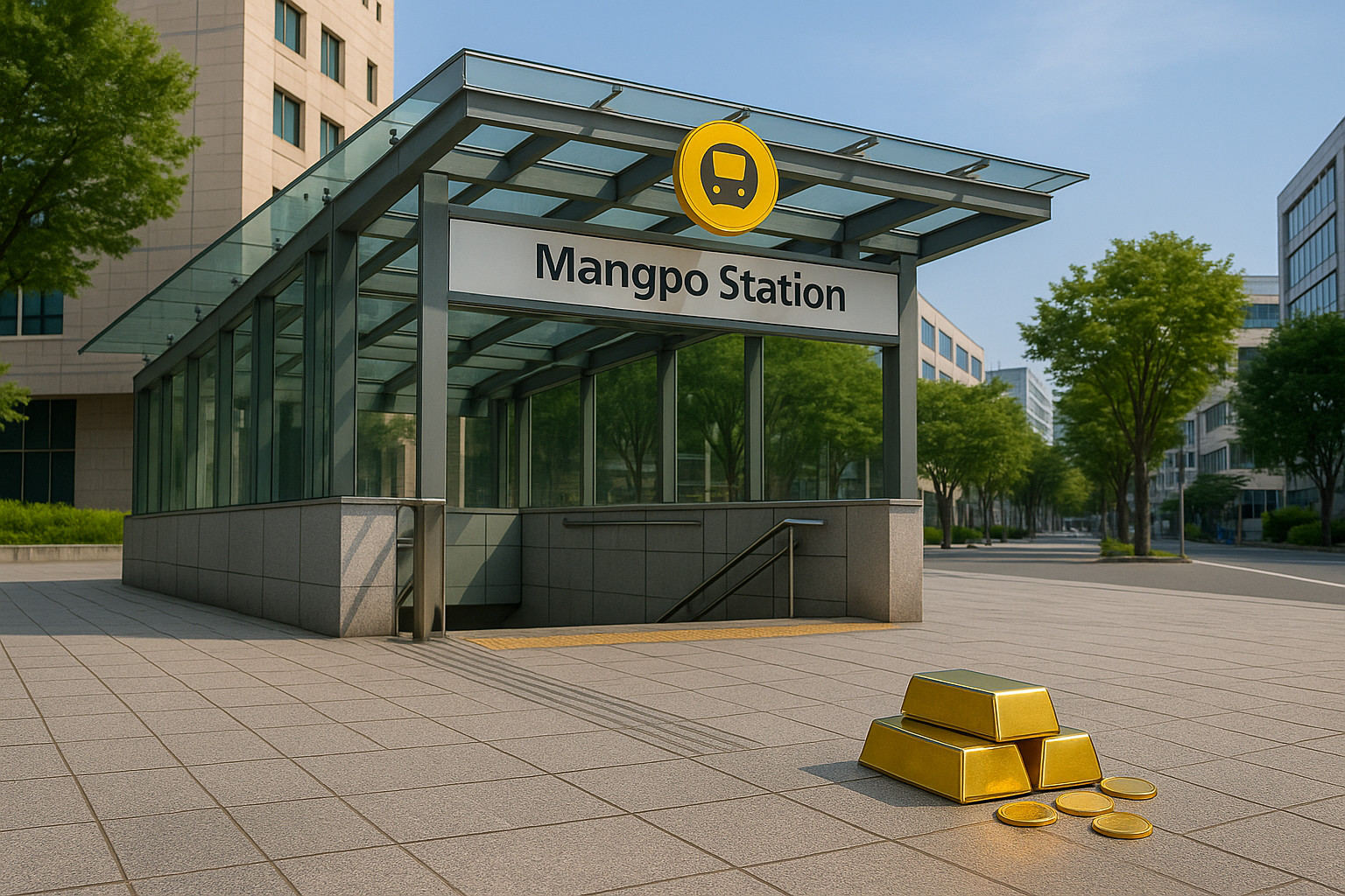 망포역과 금거래소 위치를 보여주는 지도 이미지